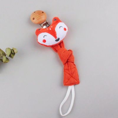 Attache sucette ruban tétine | Renard Curieux durable