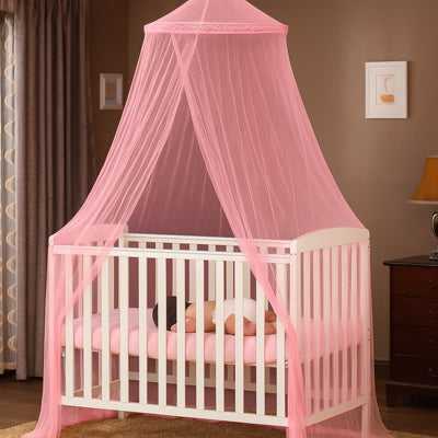 Ciel de lit bebe bohème | LaMoustiquaire™ enveloppante rose