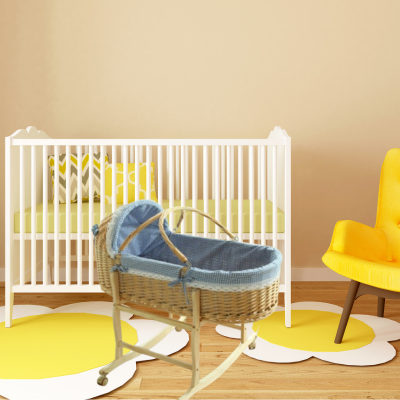 Couffin en Osier pour Bebe Nouveau-né Portable Charmant
