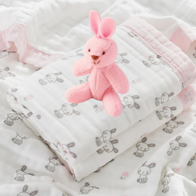 Couverture bébé-|Mousseline|-Cadeau
