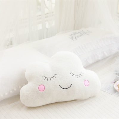 Coussin pour bebe-|OreillerPeluche|-Nuage blanc