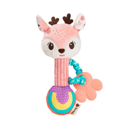 Hochet pour bebe-|BabyZoo|-Faon rose