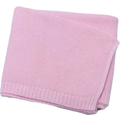 Couverture bebe personnalisée - |LuckyHui|- Rose Foncé