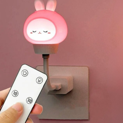 Veilleuse Murale Bébé Lapin LED Télécommande Ambiance apaisante