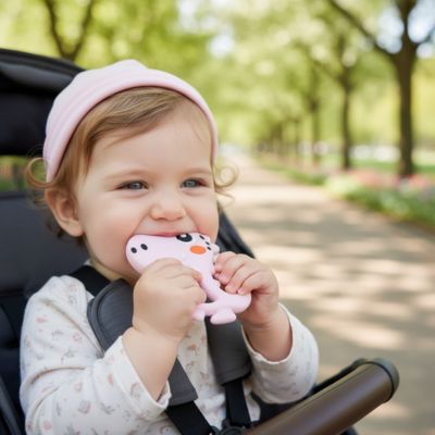 Anneau De Dentition Réfrigérant Silicone | Bébé T-Rex soulageant