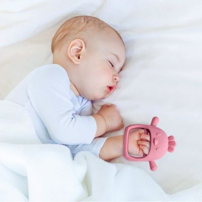 Anneau de Dentition Bébé Silicone | Gant d'Amour™ Poule confortable