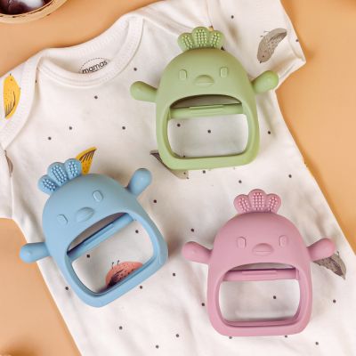 Anneau de Dentition Bébé Silicone | Gant d'Amour™ Poule pratique