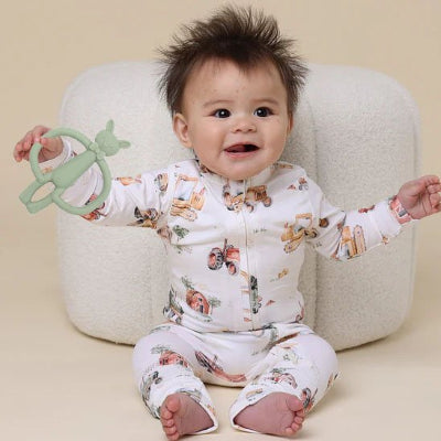 Anneau de Dentition Silicone | Jouet Bébé Mr. Bunny™ thérapeutique