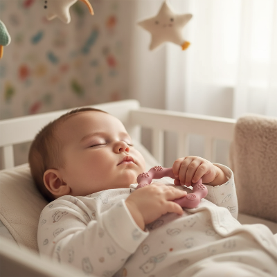 Anneau de dentition bébé ColorKids™ | Fleur réconfortante