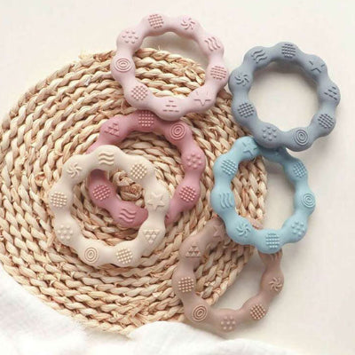 Anneau de dentition bebe-|ColorKids|-Fleur