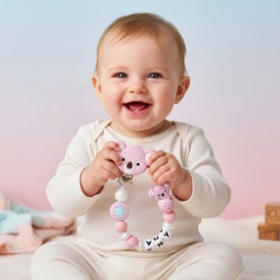 Attache-sucette bébé personnalisable | TYRY.HU – Conçu pour le développement sensoriel 