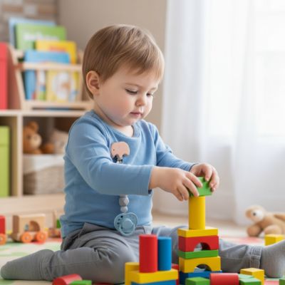 Attache Sucette Personnalisée Bois Colorée animal | PureBaby™ design adorable