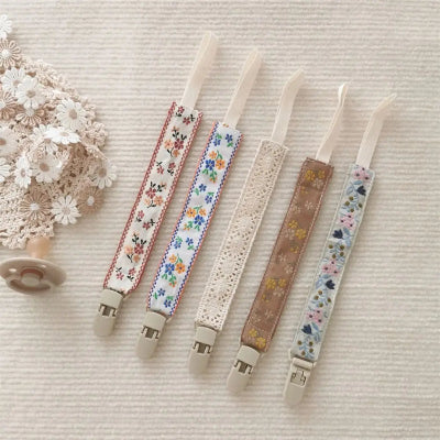 Attache sucette-|EthnicStyle|-Petites fleurs-style unique