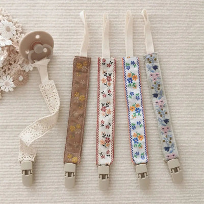 Attache sucette-|EthnicStyle|-Petites fleurs