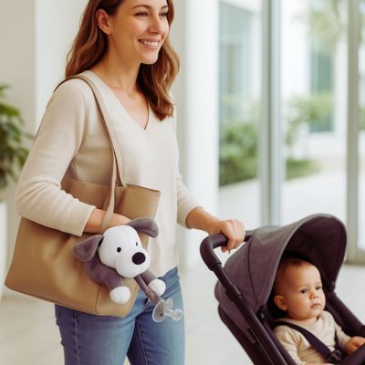 Attache tétine peluche animale | MonPuppy™ sécuritaire