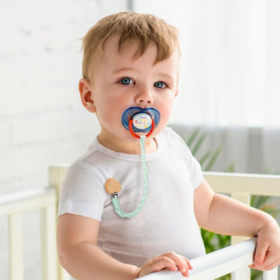 Attache tétine pendentif lune étoile cœur | BébéSécure™ hygiénique