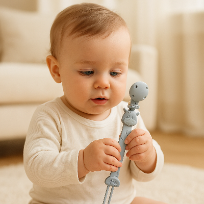 Attache tétine silicone girafe | PetitMiracle™ matériaux prémiums