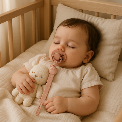 Attache tétine silicone girafe | PetitMiracle™ pratique