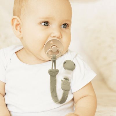 Attache tétine silicone girafe | PetitMiracle™ sauge