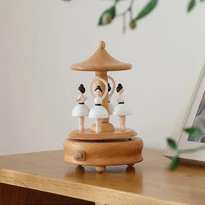Boîte a musique bebe-|ArtisanDeBois|- Ange Dansant