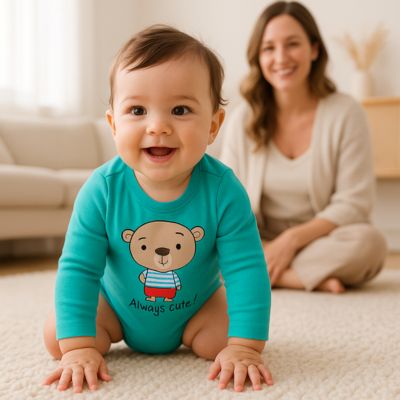 Body bebe manche longue-|EnfantZoom|-Dessin Animé mignon