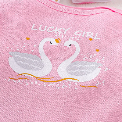 Body bebe manche longue-|LaBarboteuse|-Design Cygne