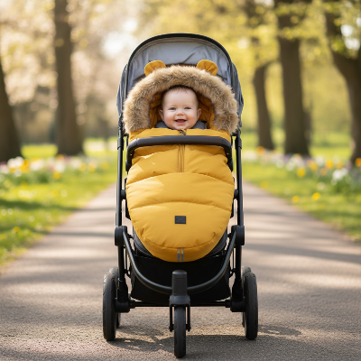 Chancelière Poussette 0-36 M | Nounours™ Citron Jaune