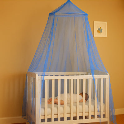Ciel de lit bebe bohème | LaMoustiquaire™ cocon protectrice bleue