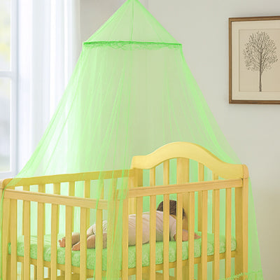 Ciel de lit bebe bohème | LaMoustiquaire™ décorative verte