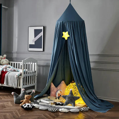 Ciel de lit pour bebe-|TenteBATTILO|-Bleu de mer