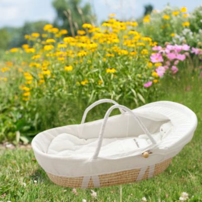 Couffin en Osier Cadré | PetitMoïse™ portable