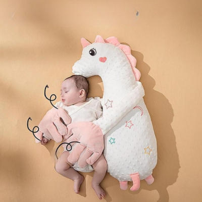Coussin de Sommeil Bébé Licorne | MainsMagiques™- Tapotement des doigts