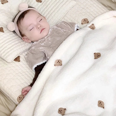 Couverture bebe polaire Nature | BoréaleBlanket™ – Apaisante