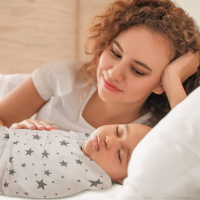 Couverture d'emmaillotement coton bio | LangeBébé™ – Pratique