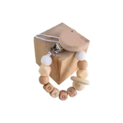 Attache Sucette Personnalisée Bois Colorée animal | PureBaby™ oiseau