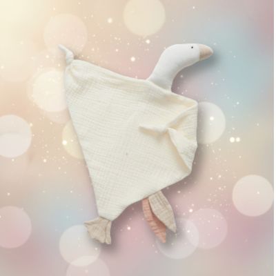 Soothing Baby Comforter, Organic Cotton Goose | Muslin™
