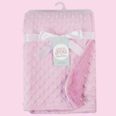 Plaid bebe-|BubbleBlanket|-Rose