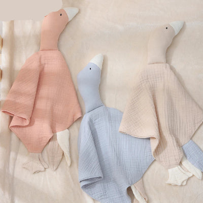 Doudou Pour Bébé Apaisant Oie Coton Bio | Mousseline™