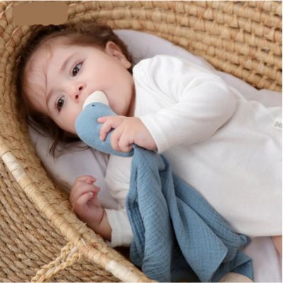 Doudou pour bébé coton bio oie | Mousseline™ – Dodo paisible