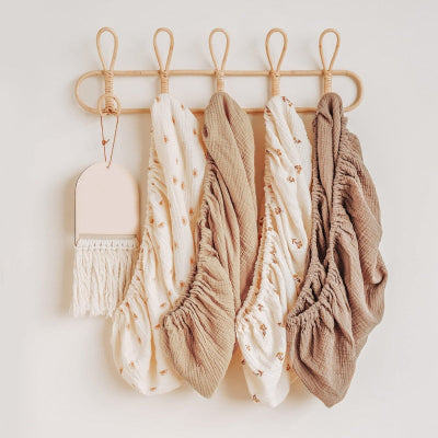 Drap-housse pour bébé  Gaze de coton imprimé doux