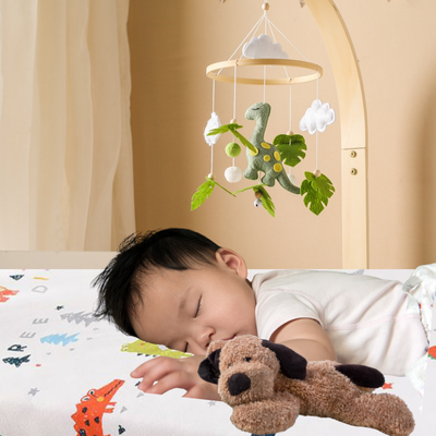 Drap housse bebe Petits Dinos | FitBed™ - Doux