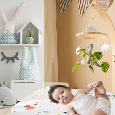 Drap housse bebe Petits Dinos | FitBed™ - Stimulant