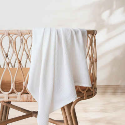 Drap housse pour bébé respirant pour couffin gaze de coton | 2 pièces – Qui sécurise