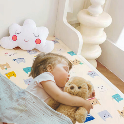 Drap housse pour bebe Drôle de Chats Confortable