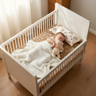 Drap pour lit bebe bambou 130 × 70 cm | Fleurs d’Antan – Doux