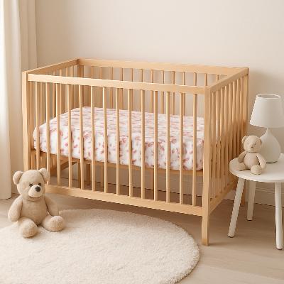 Draps de lit bébé 70 × 130 cm, 2 pièces | FéeDesBois™ – Cadeau parfait