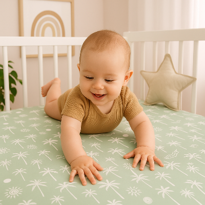 Draps de lit bébé 70 × 130 cm, 2 pièces | UniversMarin™ – Stimulants
