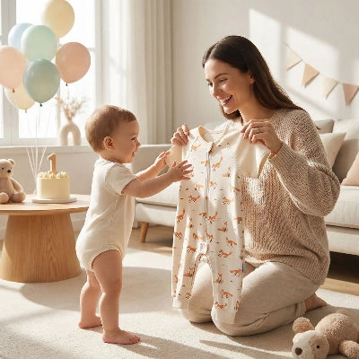 Grenouillère pour bebe Renards Ti-Minois™ – Cadeau de fête à bébé