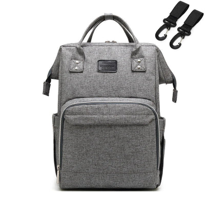 Sac à dos à Langer Multifonction | NomadeParent™ gris pâle