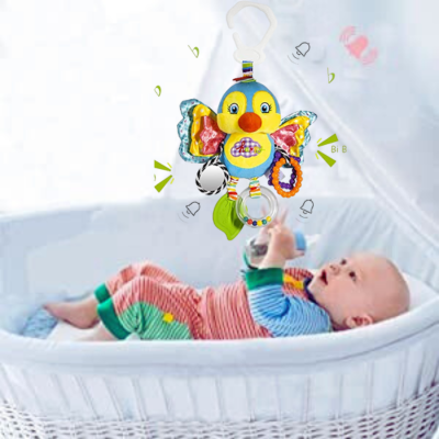 Hochet pour bebe-|BabyPlush|-éveil des sens